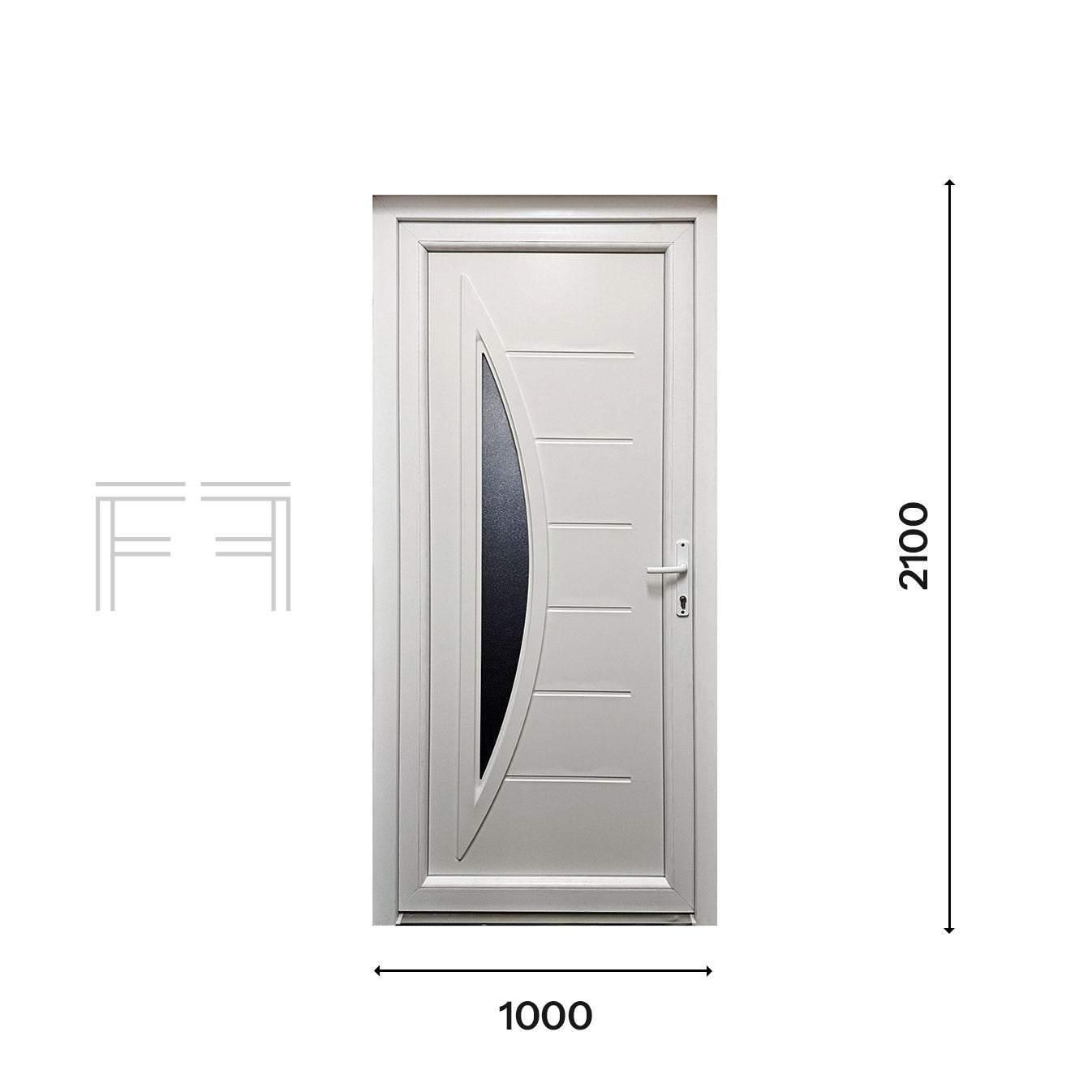 Portoncino d'ingresso in Pvc M.5 - 1000 x 2100
