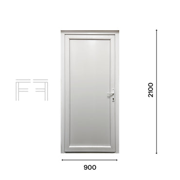 Fintex Puerta de entrada de PVC Base - 900 X 2100