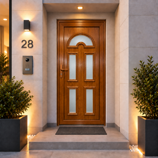 Fintex Porta D'ingresso in Pvc G. Oak M.2 - 900 x 2100