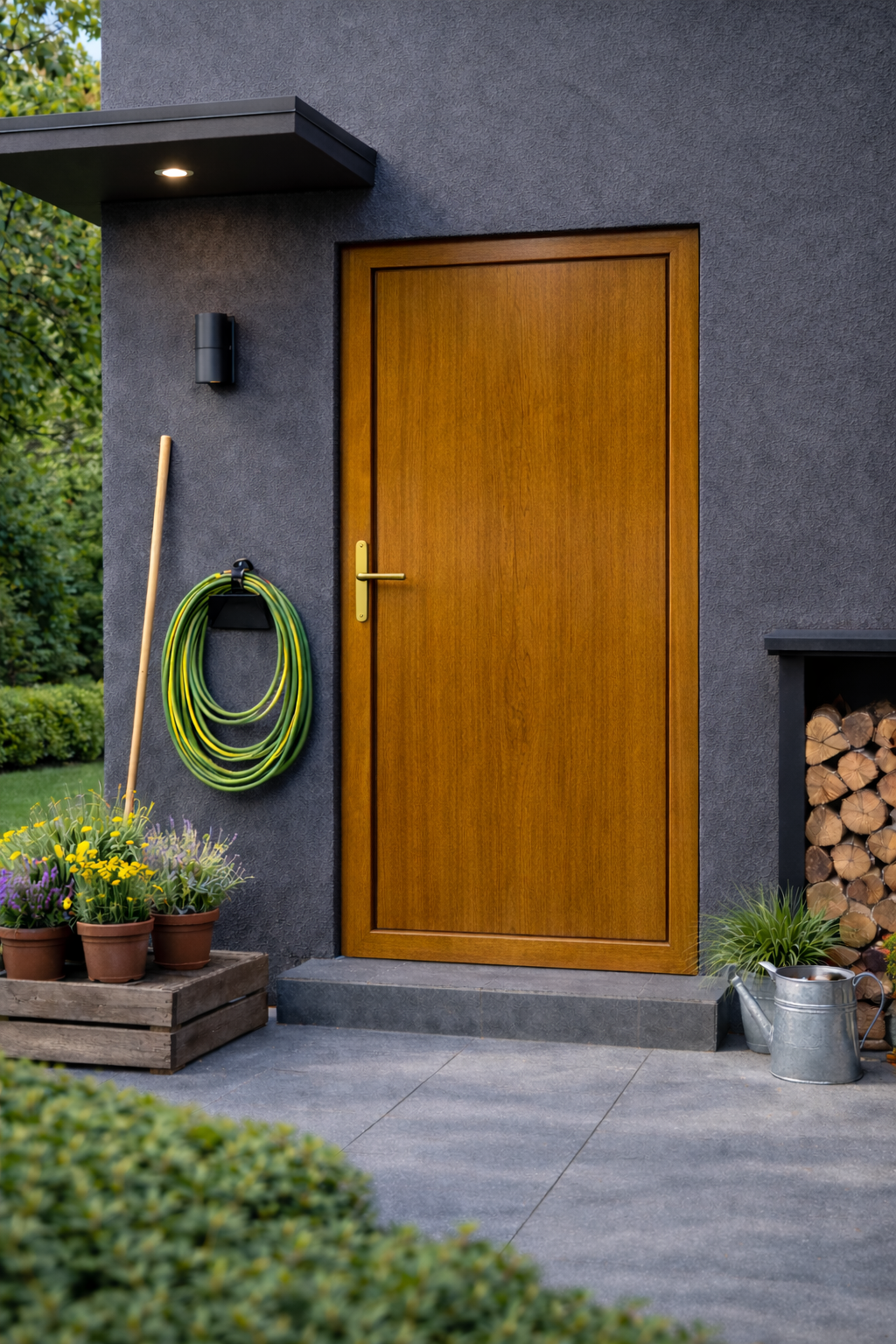 Portoncino d'ingresso in Pvc Base G. Oak - 900 x 2100